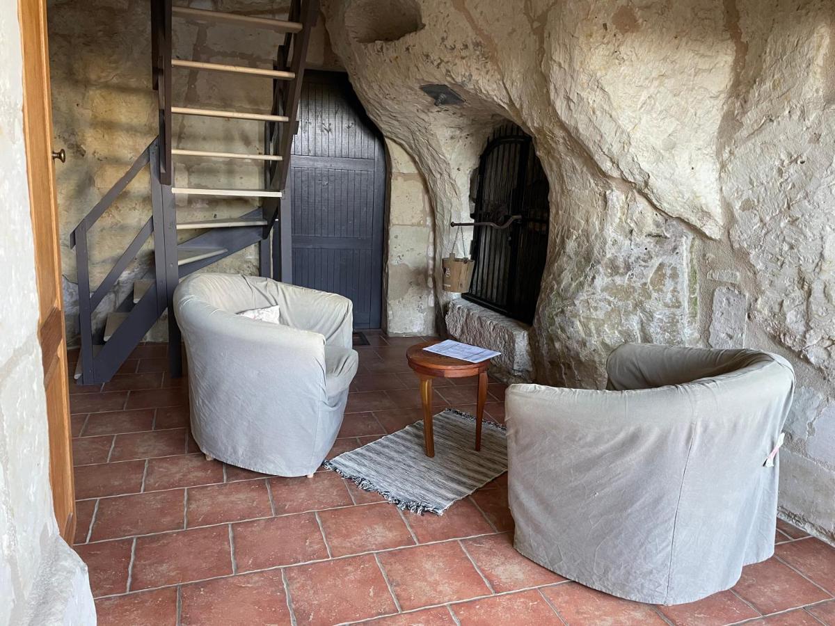 L'Escale Troglo Au Bord De La Loire Villa Souzay-Champigny Eksteriør bilde