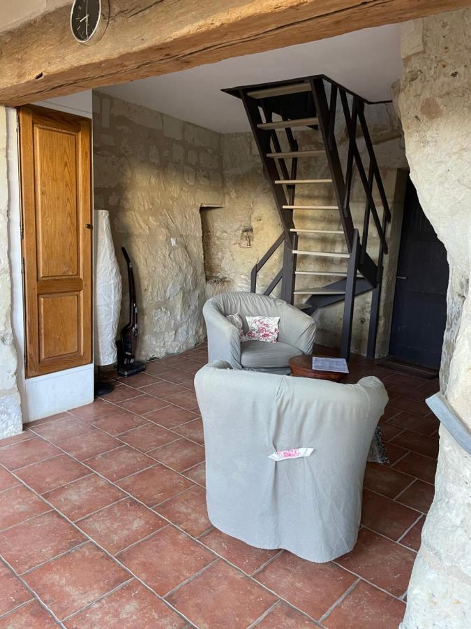 L'Escale Troglo Au Bord De La Loire Villa Souzay-Champigny Eksteriør bilde