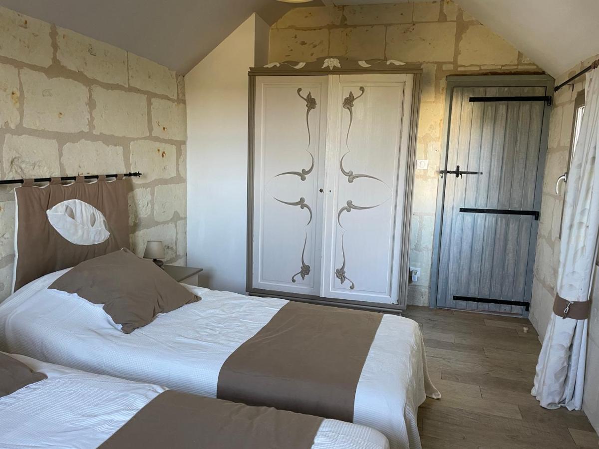 L'Escale Troglo Au Bord De La Loire Villa Souzay-Champigny Eksteriør bilde